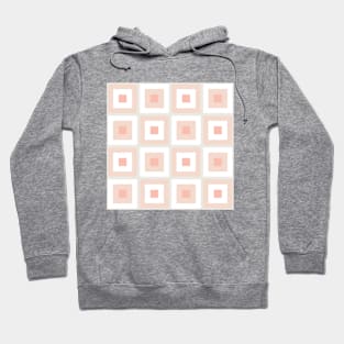 Pink Checkered Pattern Hoodie